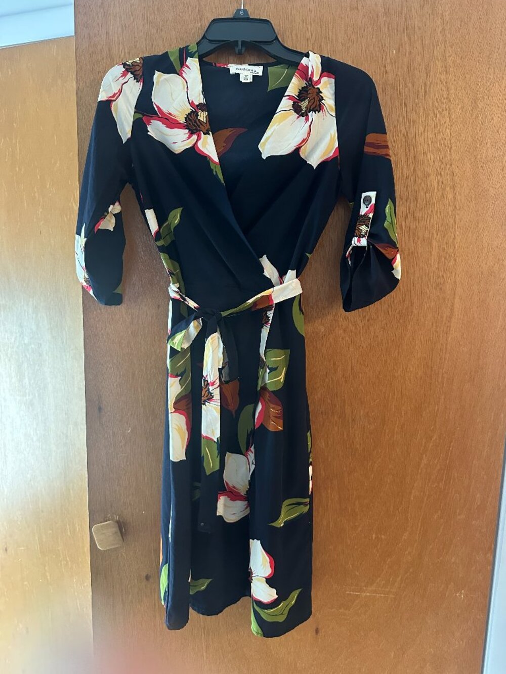 Monteau Navy Floral Dress - XS